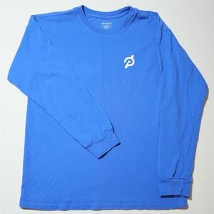 Peloton Graphic Blue Long Sleeve T-Shirt